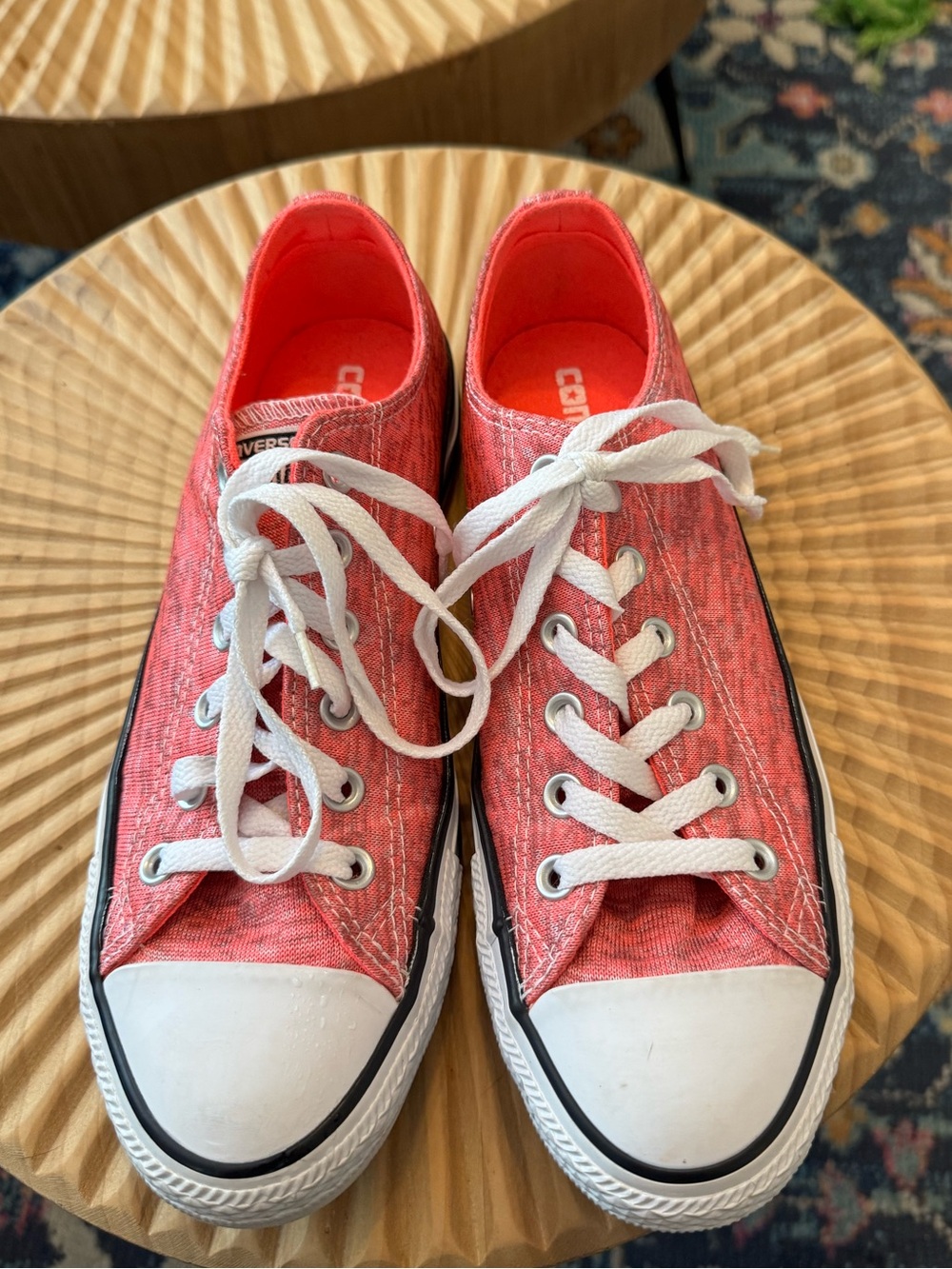 Converse Chuck Taylor All Star Low Top Sneaker Pink Coral Heather Size 9